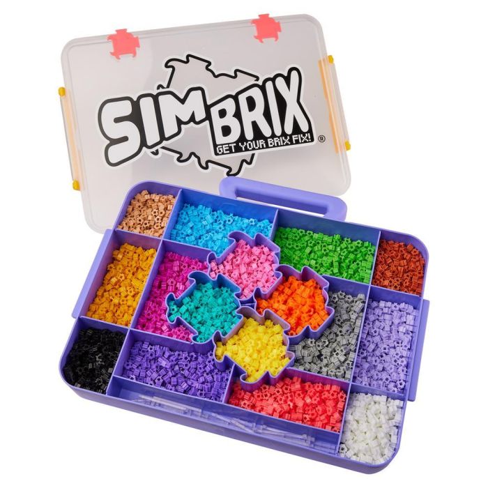 Bizak Simbrix Estudio 3D 64008003 - Juego artístico con 4000 bricks en 16 colores, construye en 2D y 3D 3