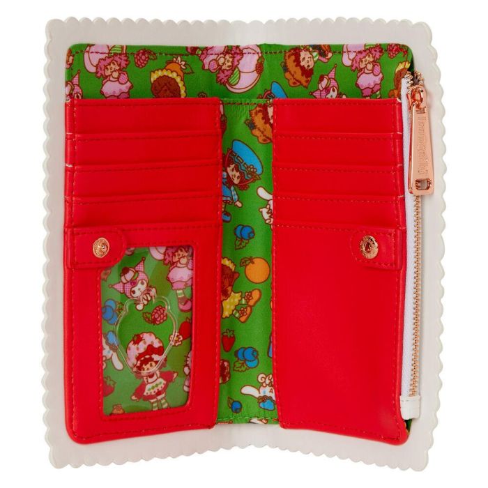 Loungefly Cartera Hello Kitty & Friends x Strawberry Scented, Billetera de Cuero Sintético con Aroma a Fresa, 7 Ranuras, 16.5x10cm 3 Loungefly Cartera Hello Kitty & Friends x Strawberry Scented, Billetera de Cuero Sintético con Aroma a Fresa, 7 Ranuras, 16.5x10cm 3