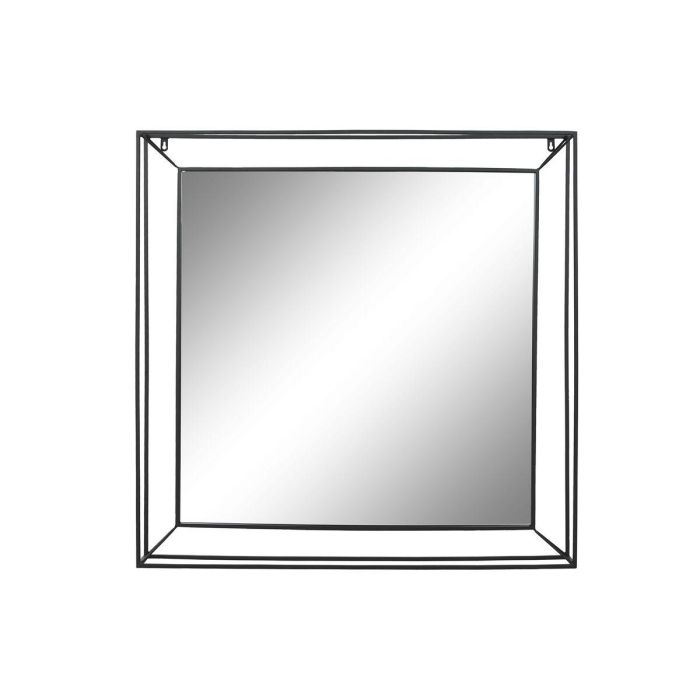 Espejo de pared Home ESPRIT Negro Vintage 90 x 10 x 90 cm