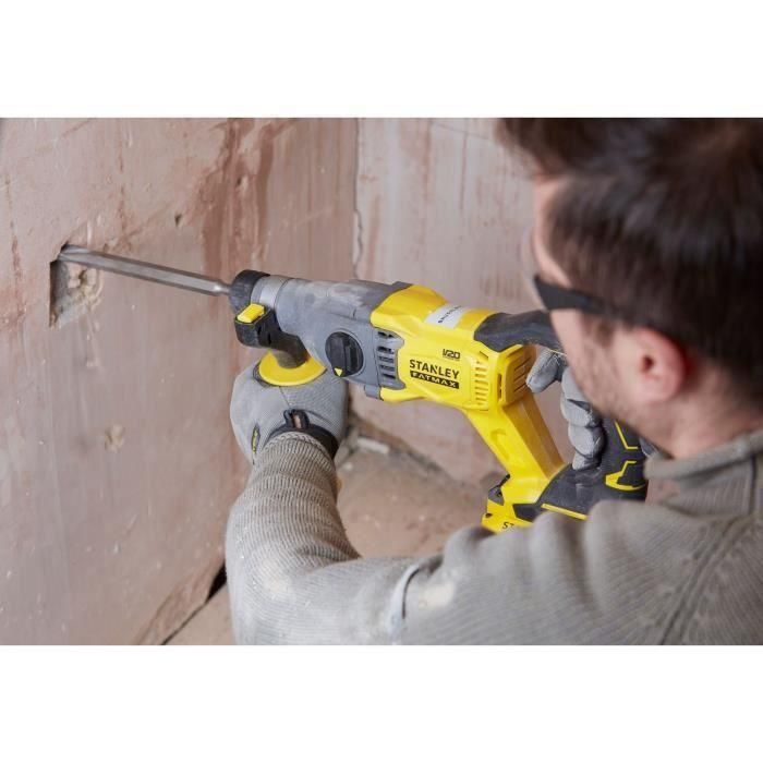 Taladro sin escobillas Stanley FatMax 18V SDS Plus - 2 julios - 2 baterías de 4,0Ah - 3 modos de trabajo 2 Taladro sin escobillas Stanley FatMax 18V SDS Plus - 2 julios - 2 baterías de 4,0Ah - 3 modos de trabajo 2