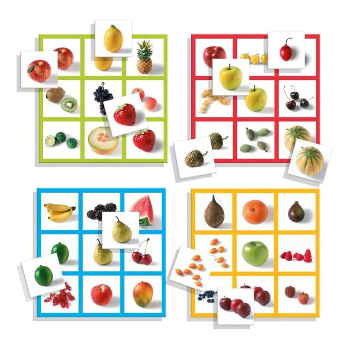 Diset 68943 Yo Aprendo Loto de las Frutas - Juego educativo 3 en 1 para niños +3 años con 4 tableros y 36 fichas 3
