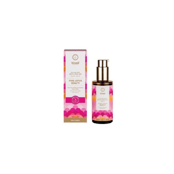 KHADI Aceite Elixir Ayurveda Loto Rosado Equilibrio Hidratación Intensa Vegano 100ml