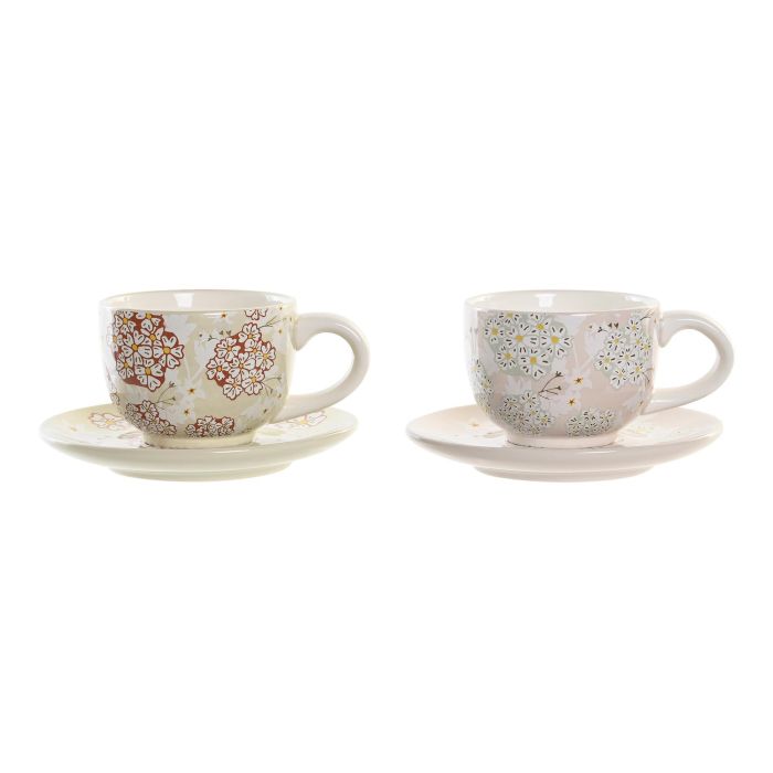 DKD Home Decor Taza Cafe Tradicional Ivy&daisy 2022 Dolomita y Metal Verde Beige 180 ml Set 6 pzs 18 x 20 x 20 cm 1 DKD Home Decor Taza Cafe Tradicional Ivy&daisy 2022 Dolomita y Metal Verde Beige 180 ml Set 6 pzs 18 x 20 x 20 cm 1