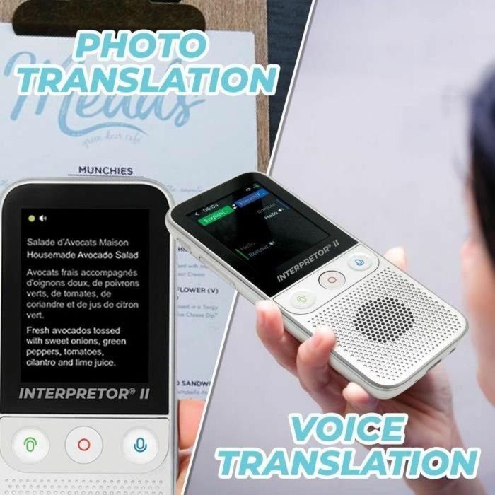 Traductor de voz instantáneo LEXIBOOK Interpretor 2 basado en inteligencia artificial - 137 idiomas con cámara 2