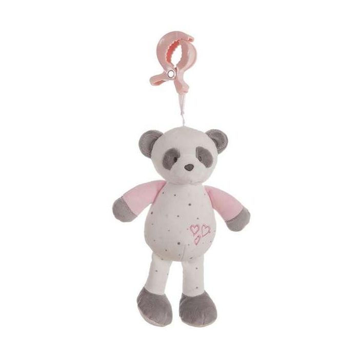Pinza baby panda rosa sonajero 25cm Pinza baby panda rosa sonajero 25cm