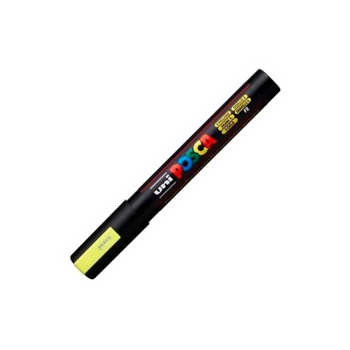 Posca Marcador Pc-5M No Permanente Punta Forma De Bala 1,8 - 2,5 mm Amarillo Fluor Posca Marcador Pc-5M No Permanente Punta Forma De Bala 1,8 - 2,5 mm Amarillo Fluor