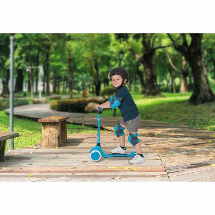 Mondo Scooter On and Go Tripper 3 ruedas invertidas iluminadas, dirección por peso, manillar regulable, hasta 30kg, ABEC-5, azul 1 Mondo Scooter On and Go Tripper 3 ruedas invertidas iluminadas, dirección por peso, manillar regulable, hasta 30kg, ABEC-5, azul 1