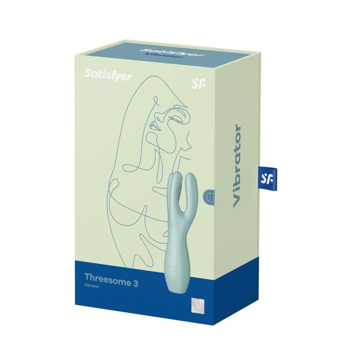 Satisfyer Threesome 3 vibrador verde 1 Satisfyer Threesome 3 vibrador verde 1