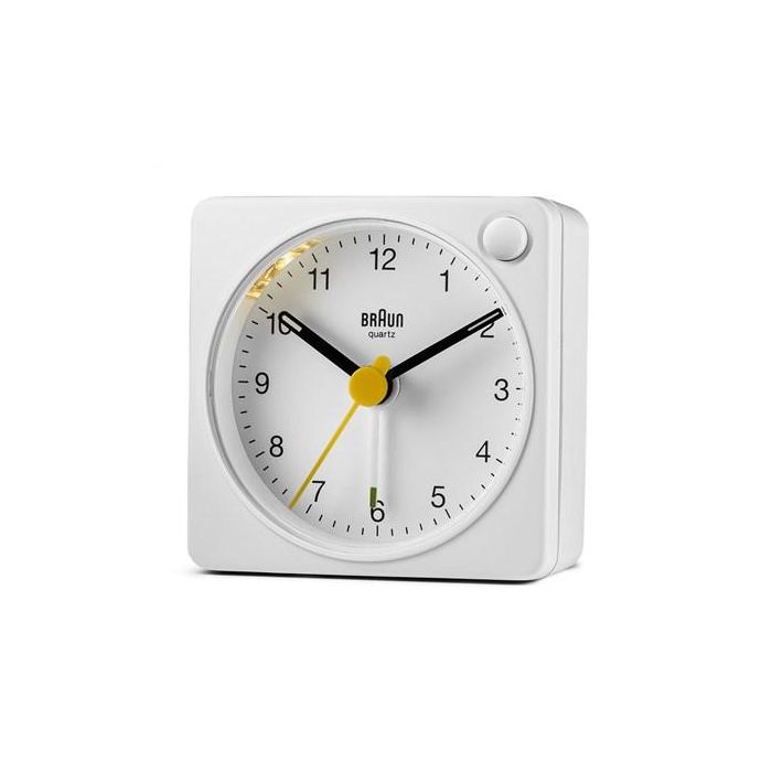 Reloj Despertador Clásico Analógico Blanco BRAUN BC-02-XW