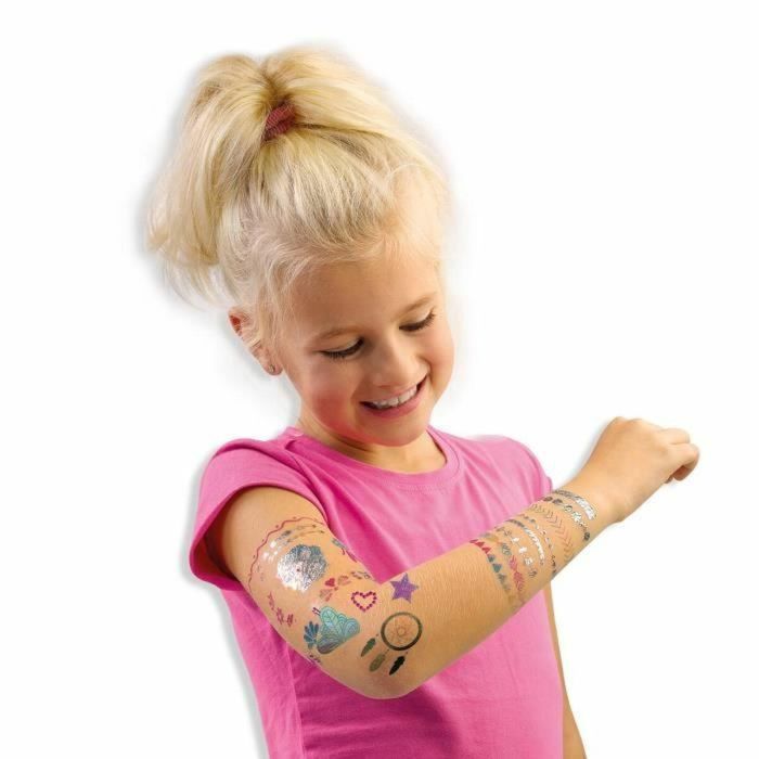 Ses Creative SES8710341141554 Tatuajes Glamorosos 3 en 1 Multicolor y Blanco para Niños 1