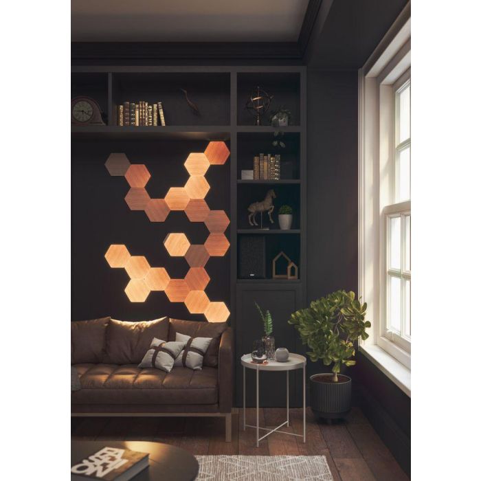 Panel LED Nanoleaf NL52-K-3002HB-13PK Blanco Marrón 4000 K 21 Panel LED Nanoleaf NL52-K-3002HB-13PK Blanco Marrón 4000 K 21