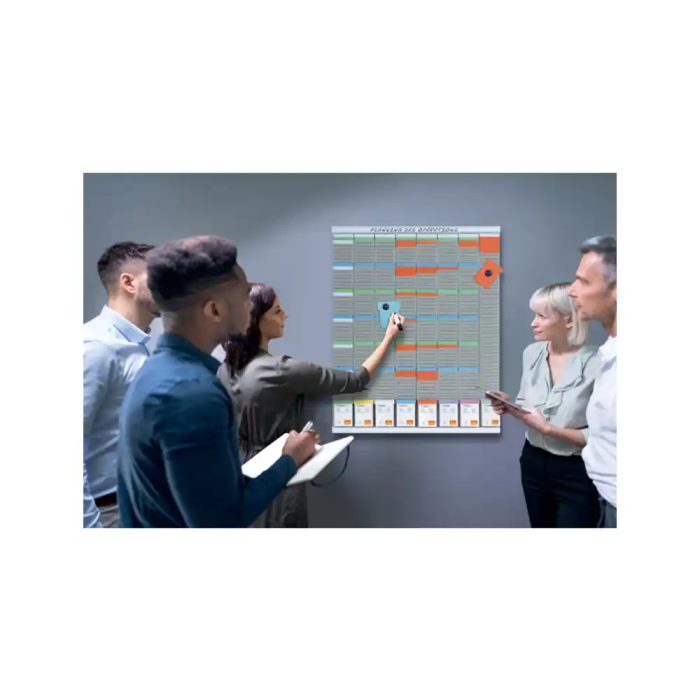 Nobo Panel Planning T-Card Metálico 54 Ranuras 955 mm 1