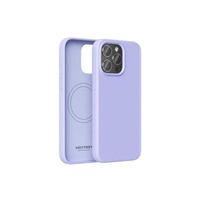 Vention KUEV0-40 Funda Silicona Líquida MagSafe para iPhone 14 Pro Max Morada | Protección Reforzada Interior Microfibra | Compatible Carga Inalámbrica Qi Vention KUEV0-40 Funda Silicona Líquida MagSafe para iPhone 14 Pro Max Morada | Protección Reforzada Interior Microfibra | Compatible Carga Inalámbrica Qi