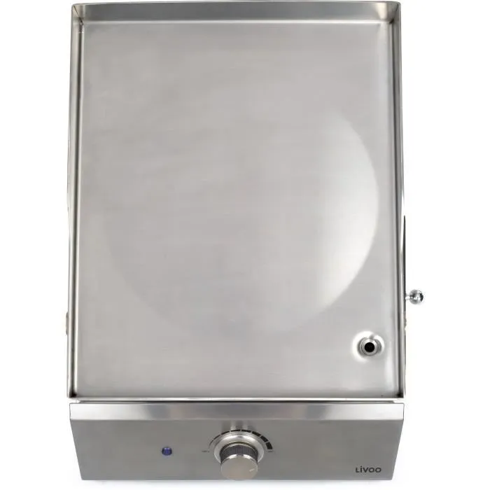 Livoo DOC292 Plancha de gas con 1 quemador de acero inoxidable Livoo DOC292 Plancha de gas con 1 quemador de acero inoxidable