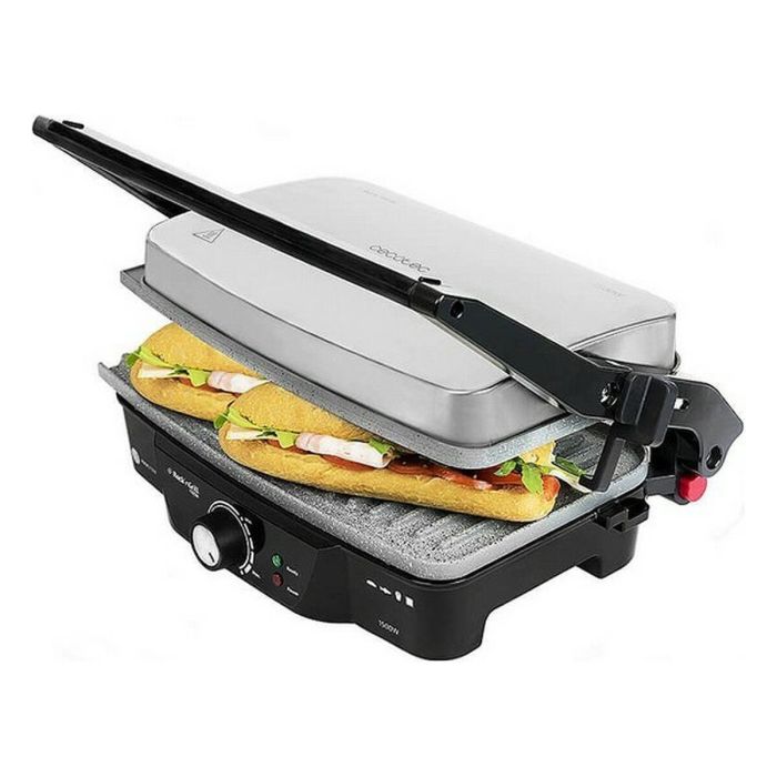 Grill de contacto Cecotec Rock'n Grill 1500W Negro/Plateado 1500 W