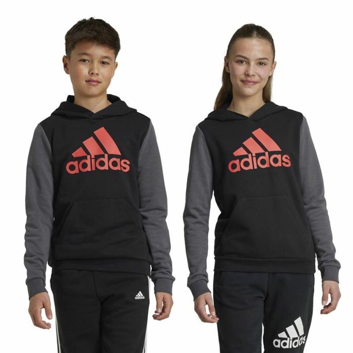 Sudadera con Capucha Niña Adidas Essentials Gris 3