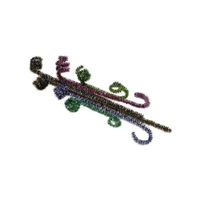 Varitas Flexibles Fixo Kids Con Purpurina 30 Cm.X6 Mm. Azul/Oro Pack De 50