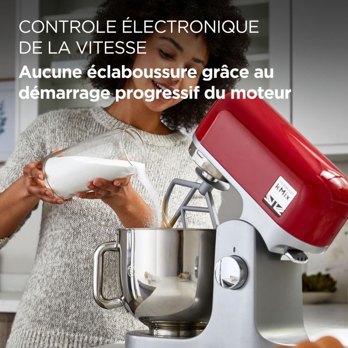 Kenwood KMX750RD Mezclador de Cocina kMix 1000W con Bol de Acero Inoxidable 5 Litros, Rojo 4 Kenwood KMX750RD Mezclador de Cocina kMix 1000W con Bol de Acero Inoxidable 5 Litros, Rojo 4