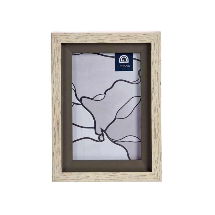 Portafotos Natural Borde Gris 10X15Cm Giftdecor (24 Unidades) 2 Portafotos Natural Borde Gris 10X15Cm Giftdecor (24 Unidades) 2