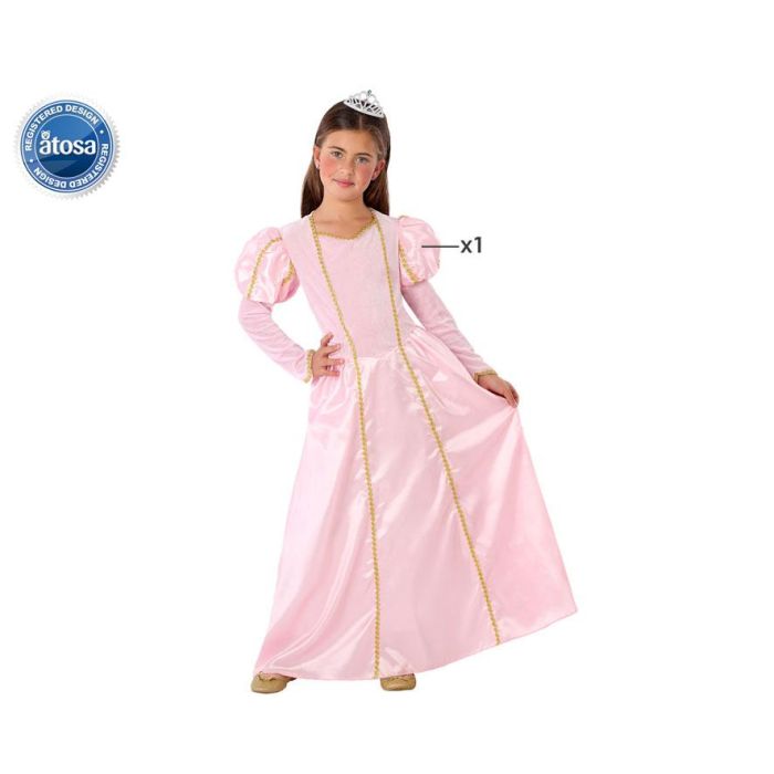 Disfraz de Princesa Rosa para Niña 5-6 Años - Fantasía, Vestido de Fiesta