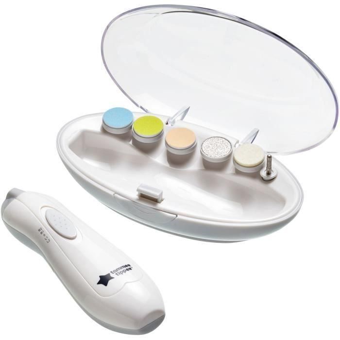 Tommee Tippee AUC1719101461356 Lima de Uñas Eléctrica con Iluminación LED y 6 Cabezales Limadores para Bebé y Adulto 0 Tommee Tippee AUC1719101461356 Lima de Uñas Eléctrica con Iluminación LED y 6 Cabezales Limadores para Bebé y Adulto 0