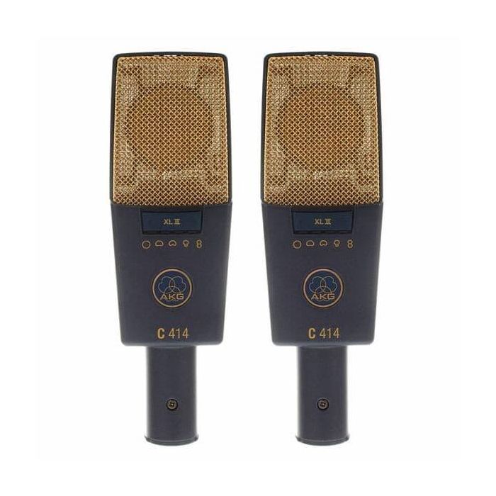 AKG C414XLII Set Estéreo de Micrófonos con 9 Patrones Polares, Respuesta 20Hz-20kHz, SPL Máx 140dB 0 AKG C414XLII Set Estéreo de Micrófonos con 9 Patrones Polares, Respuesta 20Hz-20kHz, SPL Máx 140dB 0