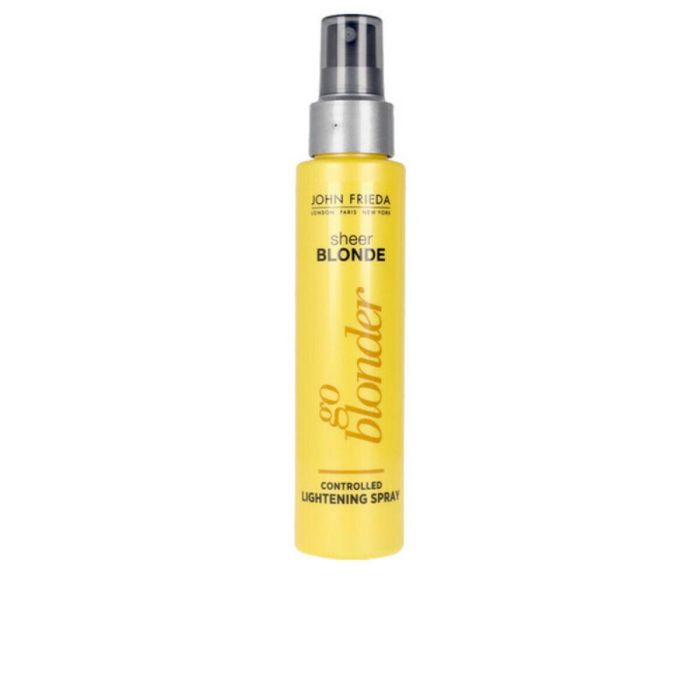 John Frieda SHEER BLONDE Spray Aclarante Controlado y Gradual Cabello Rubio, Activado por Calor, Cítricos y Manzanilla, 100 ml John Frieda SHEER BLONDE Spray Aclarante Controlado y Gradual Cabello Rubio, Activado por Calor, Cítricos y Manzanilla, 100 ml