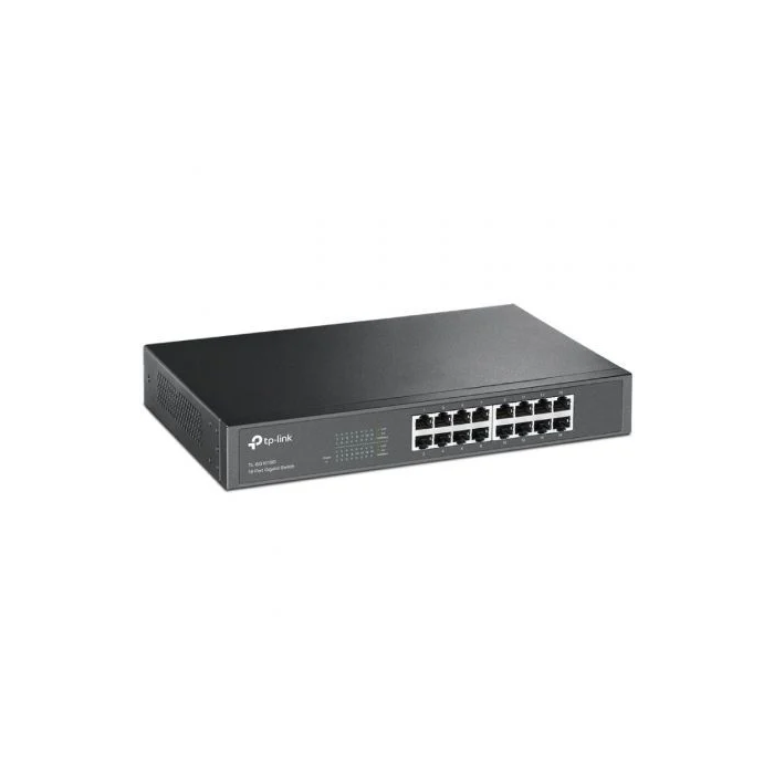 TP-Link TL-SG1016D - Switch de Escritorio de 16 Puertos Gigabit (10/100/1000 Mbps) para Redes, Sin Ventilador y con Tecnología de Eficiencia Energética