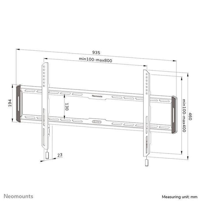 Neomounts Wl30-550Bl18 Fixed Wall Mount For 43-86" Screens - Black 15 Neomounts Wl30-550Bl18 Fixed Wall Mount For 43-86" Screens - Black 15