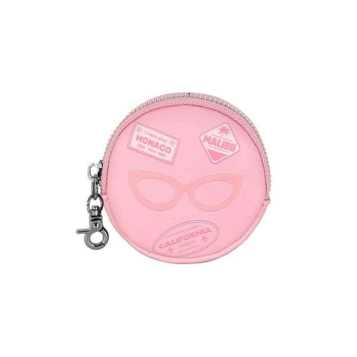 Karactermania Barbie Cookie Travel Monedero Redondo PVC Rosa 8,7x8,7x2,3 cm 5