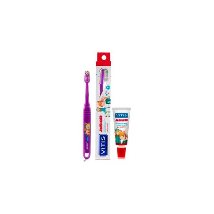 Vitis Cepillo Dental Junior + Gel 15ml