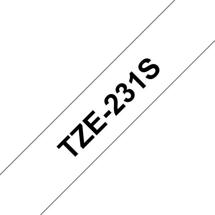 Brother Tze-231S Label-Making Tape Black On White Brother Tze-231S Label-Making Tape Black On White