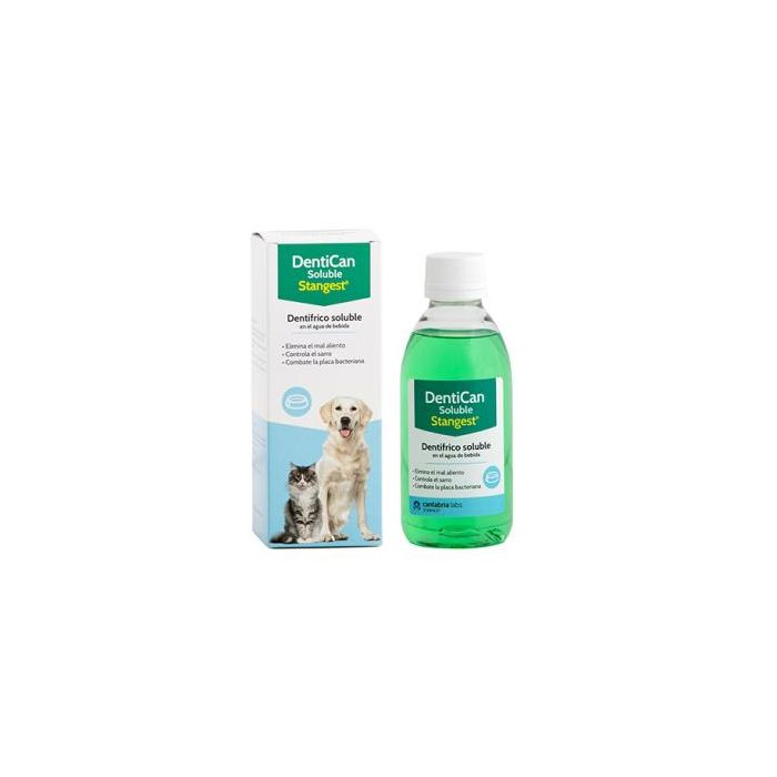 Stangest Dentican Soluble 250 mL para Higiene Bucal de Perros