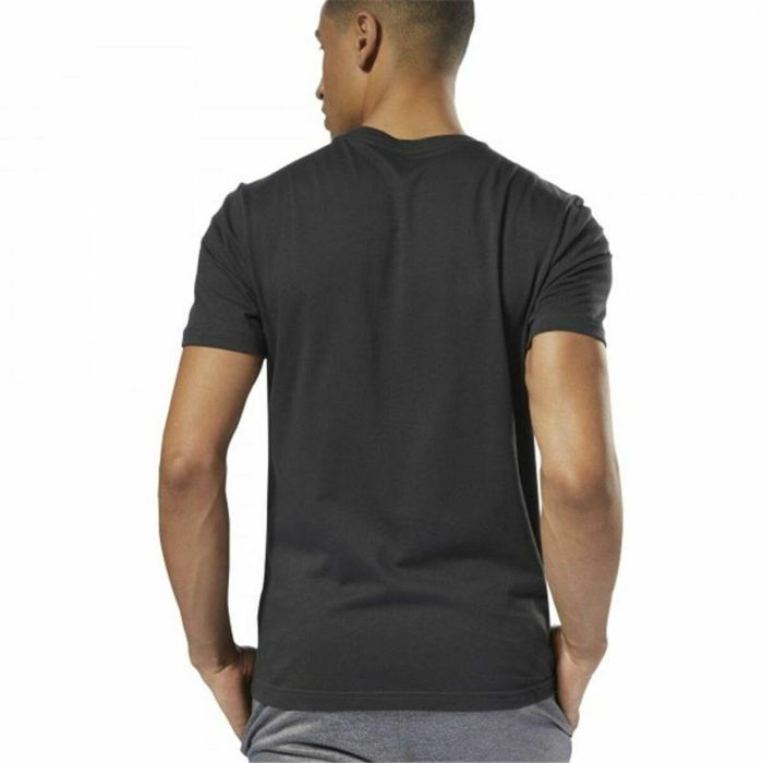 Camiseta de Manga Corta Hombre Reebok Sportswear Training Camuflaje Negro 4