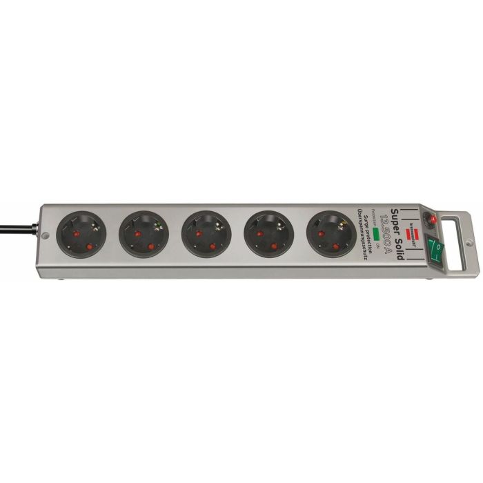 Regleta Enchufes 5 Tomas con Interruptor Brennenstuhl Super-Solid 3600 W (2,5 m) 3 Regleta Enchufes 5 Tomas con Interruptor Brennenstuhl Super-Solid 3600 W (2,5 m) 3