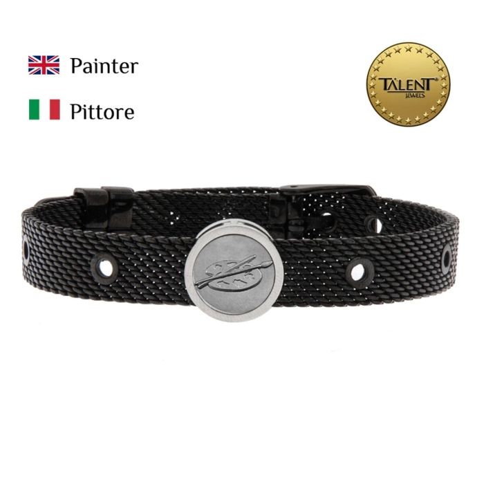 Pulsera Unisex Painter Talent Jewels TJA-3-11-03-2-235 Negro 1 Pulsera Unisex Painter Talent Jewels TJA-3-11-03-2-235 Negro 1