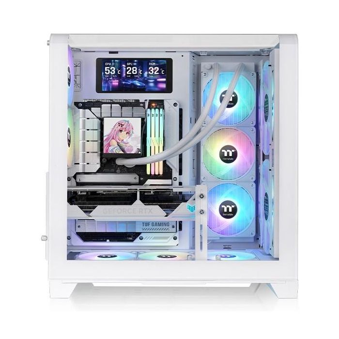 Thermaltake View 390 Air Snow White, Midi Tower PC Gaming, Vidrio Templado, ATX, Micro ATX, Mini-ITX 1 Thermaltake View 390 Air Snow White, Midi Tower PC Gaming, Vidrio Templado, ATX, Micro ATX, Mini-ITX 1