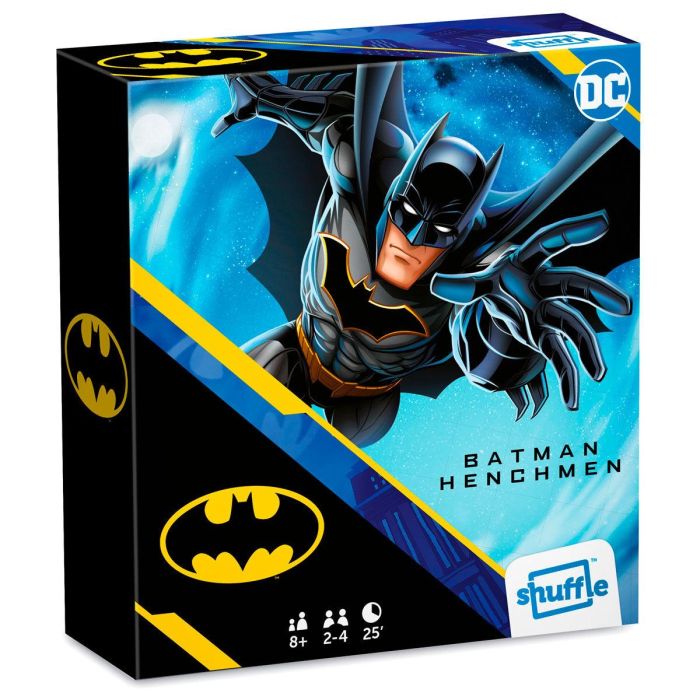SHUFFLE Juego de mesa Batman DC Comics. El Joker recluta secuaces en Gotham. Para 2-4 jugadores, 25 minutos. Edad +8 años.