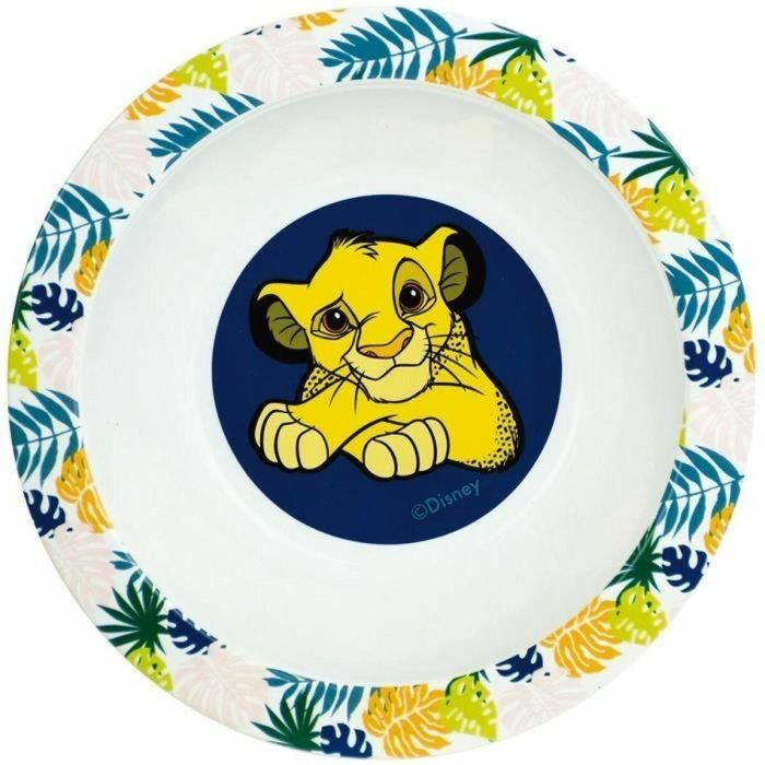 Fun House FUN3524550063607 Juego de Vajilla Disney El Rey León - Set con Vaso, Platos, Taza, Botella, Cubiertos y Caja Aperitivos 2