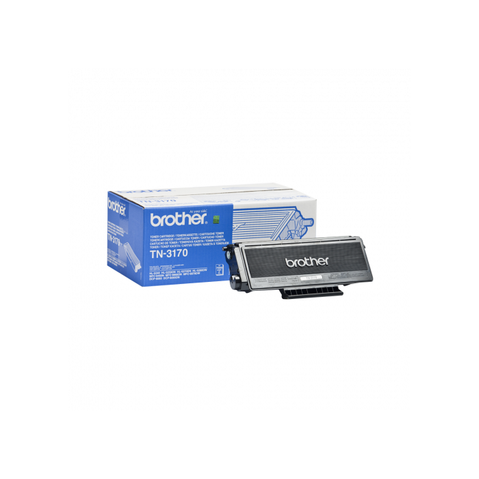 Brother TN3170 Tóner Negro Original para HL-5250DNHY, HL-5240L, DCP-8060, HL-5250DN, HL-5270DN, HL-5270DN2LT, DCP-8065DN, HL-5280DW, MFC-8460N, MFC-8860DN, MFC-8870DW