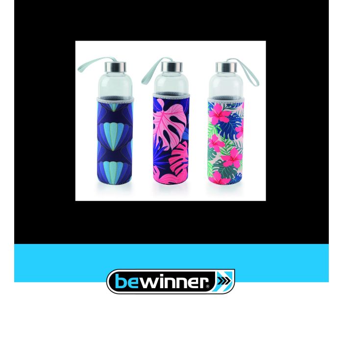 Botella de agua de vidrio 600 ml Bewinner - Inde (24 Unidades) 3 Botella de agua de vidrio 600 ml Bewinner - Inde (24 Unidades) 3