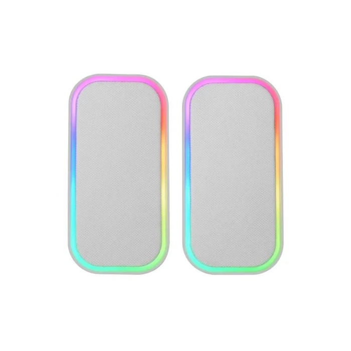 Mars Gaming Altavoces Bluetooth MS-OM/ 20W/ 2.0/ Blanco con Chipset DSP y RGB Control, Sonido Envolvente y Conectividad 5.3 + AUX-IN 1 Mars Gaming Altavoces Bluetooth MS-OM/ 20W/ 2.0/ Blanco con Chipset DSP y RGB Control, Sonido Envolvente y Conectividad 5.3 + AUX-IN 1