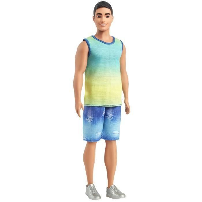 Mattel Barbie Fashionistas Muñeco Ken con camiseta sin mangas para niños +3 años 2