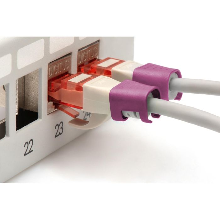 DIGITUS Farbclips für Patchkabel 100Stk. Magenta 3 DIGITUS Farbclips für Patchkabel 100Stk. Magenta 3