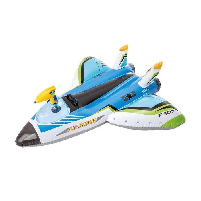 Intex Figura Hinchable Avión con Lanzador de Agua 117x117 cm de PVC, Juguete Acuático de Piscina para Niños +3 Años, Modelos Surtidos 0 Intex Figura Hinchable Avión con Lanzador de Agua 117x117 cm de PVC, Juguete Acuático de Piscina para Niños +3 Años, Modelos Surtidos 0