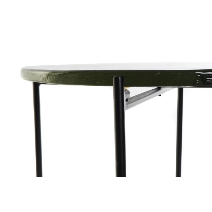 Mesita Auxiliar Moderno DKD Home Decor Negro 50 x 42 x 50 cm 2 Mesita Auxiliar Moderno DKD Home Decor Negro 50 x 42 x 50 cm 2