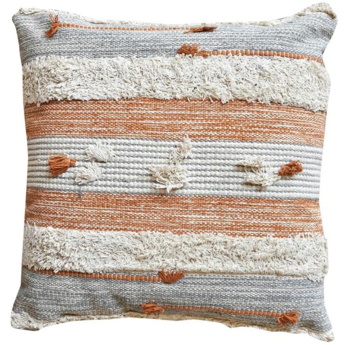 Sillon Boho DKD Home Decor Naranja Blanco 65 x 90 x 74 cm 1