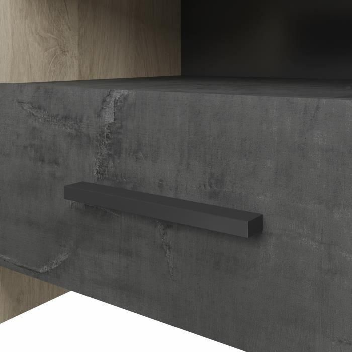 COLORADO Mesita de noche 1 cajón - Decoración Roble Kronberg - L 49.6 x P 36.3 x H 40.1 cm 3 COLORADO Mesita de noche 1 cajón - Decoración Roble Kronberg - L 49.6 x P 36.3 x H 40.1 cm 3
