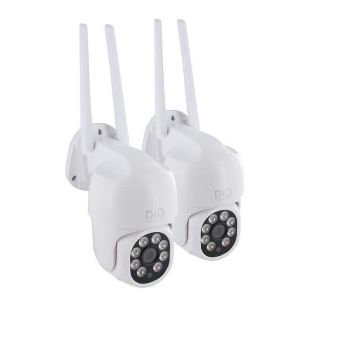 Dio Connected Home DIO5411478346999 - Cámaras de Vigilancia Exterior 4 MP con Rotación y Conexión Cable Doble Banda - Pack 2 Unidades Dio Connected Home DIO5411478346999 - Cámaras de Vigilancia Exterior 4 MP con Rotación y Conexión Cable Doble Banda - Pack 2 Unidades