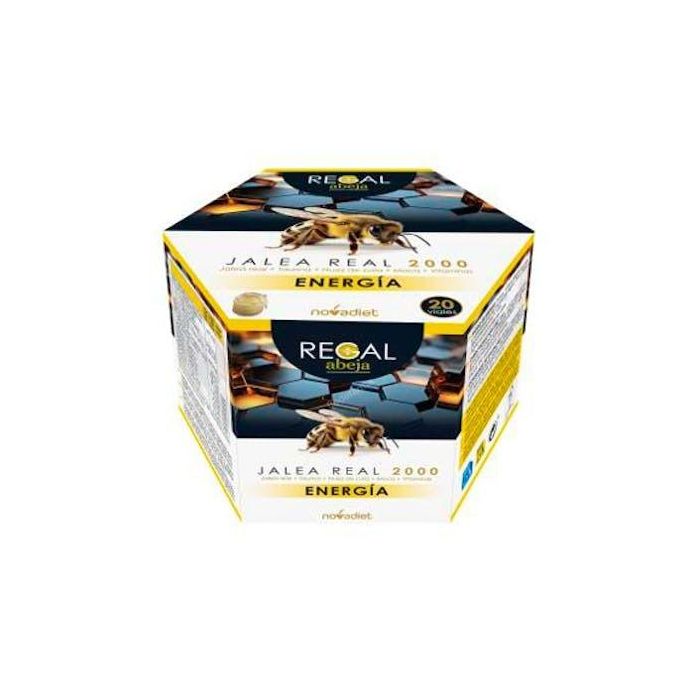 Regal Abeja Energía Jalea Real 2000mg con Taurina y Maca 20 Viales para Cansancio y Fatiga